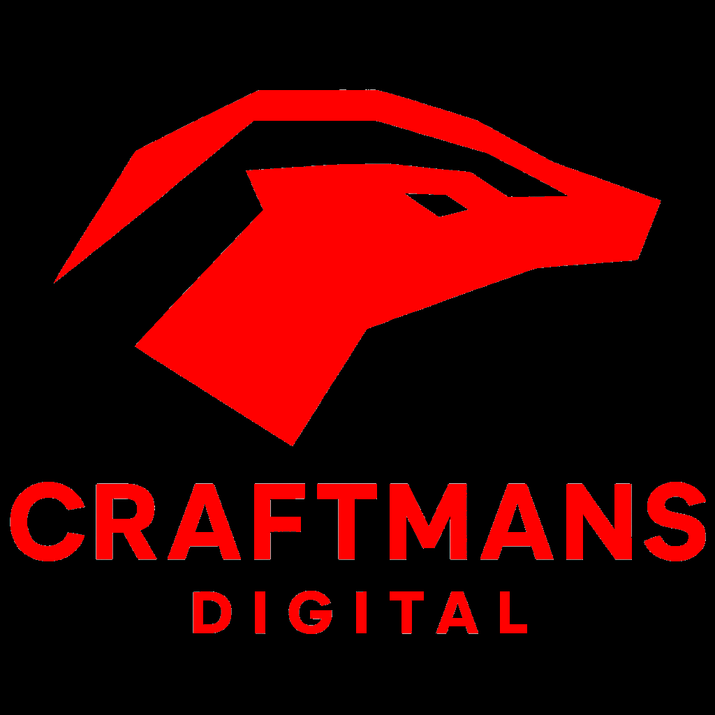 red n black craftmans digital logo 2 (chatgpt tweak of logo 1)